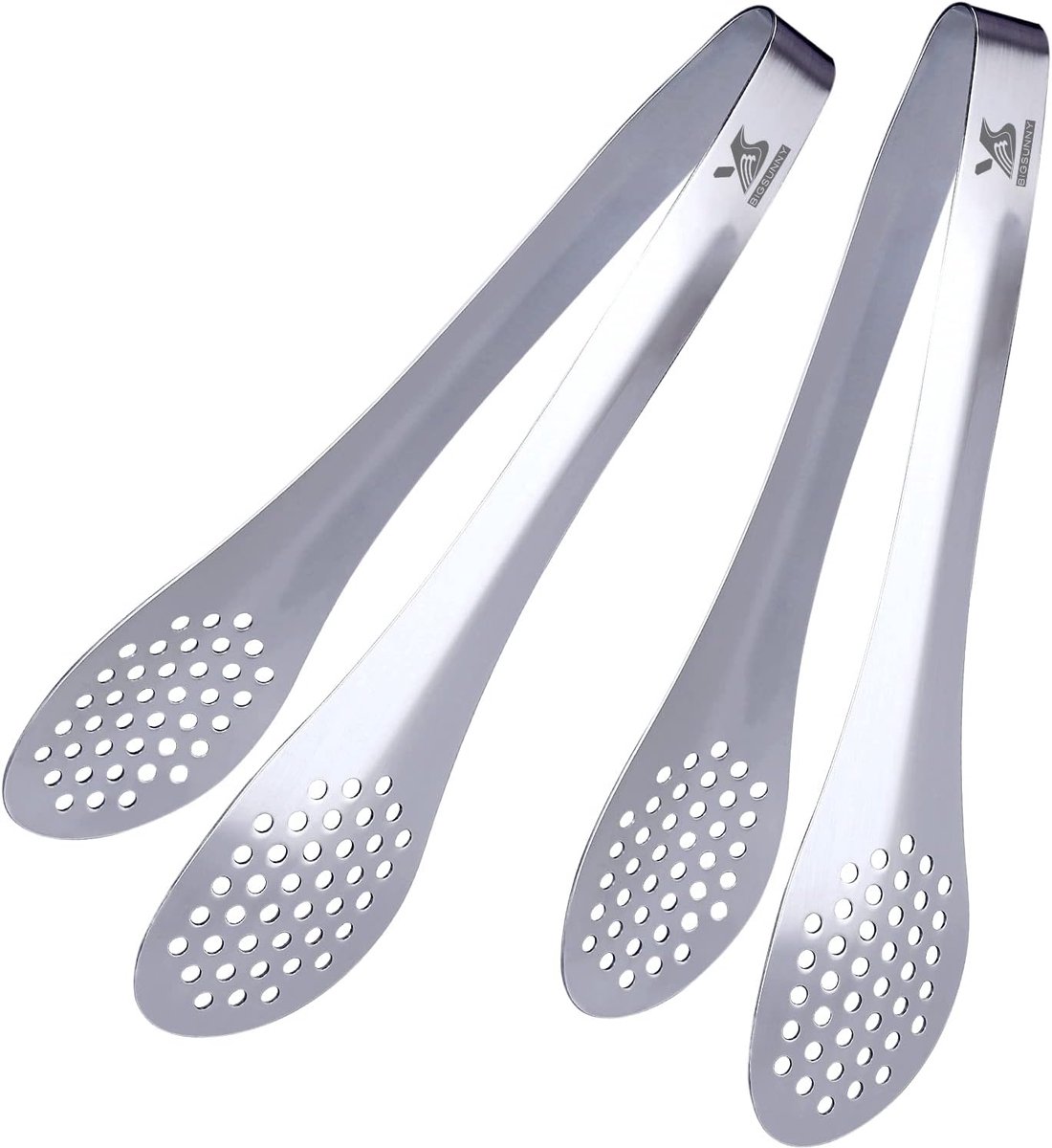 Set van 2 RVS Serveertangen 18 cm - Buffet Tangen voor Feest en Keuken