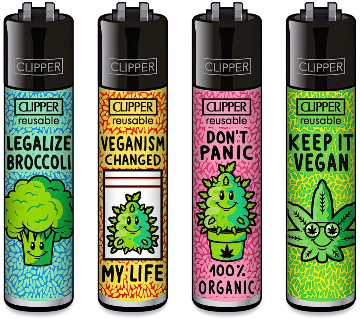 Clipper Classic Large Aanstekers "Vegan" (4 Stuks)