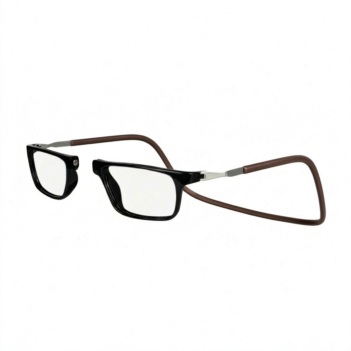 Aidful Klikbril - Magneetbril - Leesbril - Computerbril - Anti Blauw Licht Filter - Unisex - Koffie - Sterkte +3.0