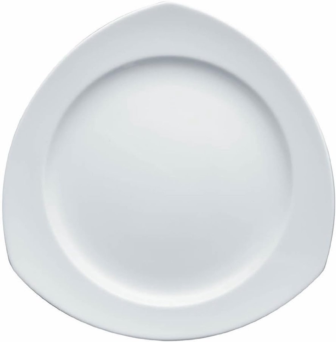Platte Porseleinen Bordschaal 27 cm Hoekig - Vaatwasmachinebestendig Servies