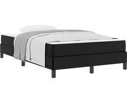 vidaXL - Bedframe - met - matras - Zwart - 120 - x - 200 - cm - Stof