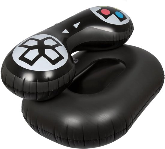 Opblaasbare Fauteuil - Zetel Game Zwart - Ontspannen Gaming - Uniek Controller Design - 32 x 30 x 5cm - Zwart — afbeelding 4
