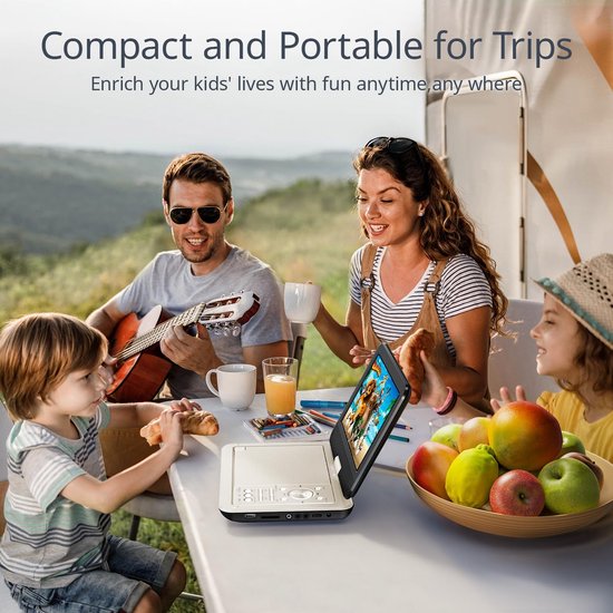Draagbare DVD speler - Portable DVD speler - Met USB en Accu - Voor in Auto - Autovideo — afbeelding 5