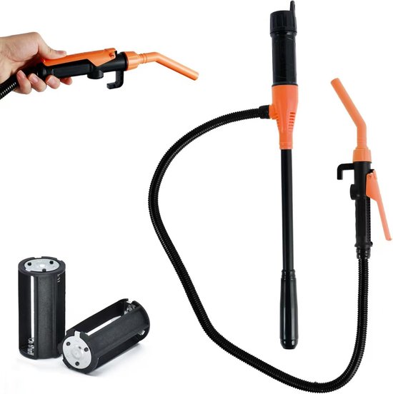 Elektrische Hevelpomp - vloeistofpomp - elektrische transferpompen - Verstelbaar - hevelpomp brandstof - multifunctionele draagbare brandstof - Overhevelingspomp - Werkt op Batterijen - geschikt voor het verwarmen van olie, water en gas