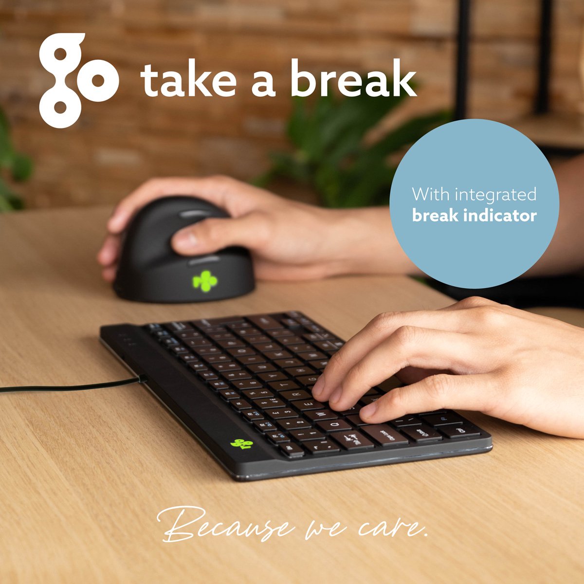 R-Go Compact Break Toetsenbord - Ergonomisch thumbnail 5