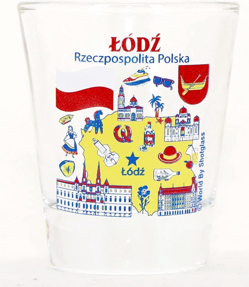Pools Souvenir Shotglas Lodz Grote Poolse Steden Collectie