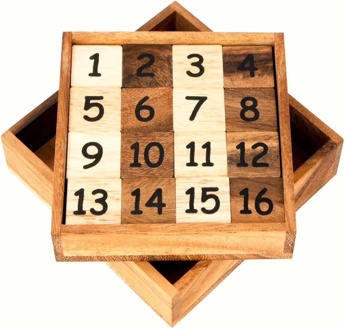 Houten Logica Puzzels - Nummeruitdaging en Magische Vierkanten Spel