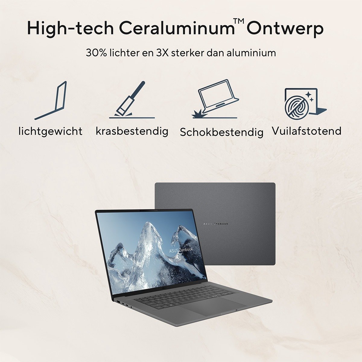 ASUS Zenbook A16 UX3607OA‑SQ013W – Copilot+ Laptop - 16 inch - 3K - Snapdragon X2E‑94 - 48GB/1TB - Wi‑Fi 7 thumbnail 7