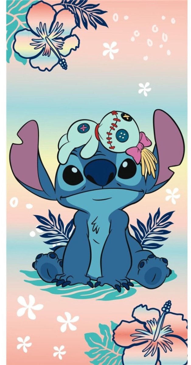 Stitch and Scrump strandlaken 70 x 140 cm polyester
