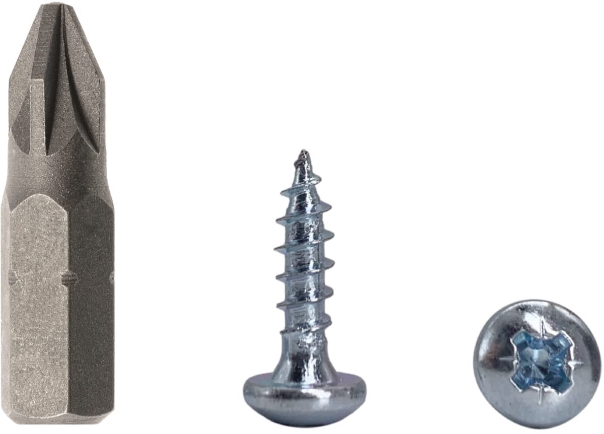 100 stuks verzinkte houtschroeven 4,0 x 15 mm - universele Pozi-aandrijfschroef voor houtconstructies