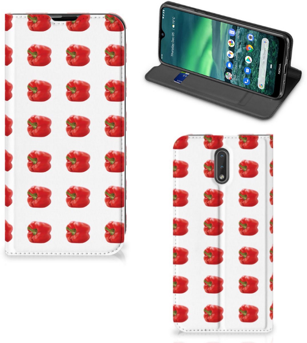 Nokia 2.3 Flip Style Cover Paprika Red