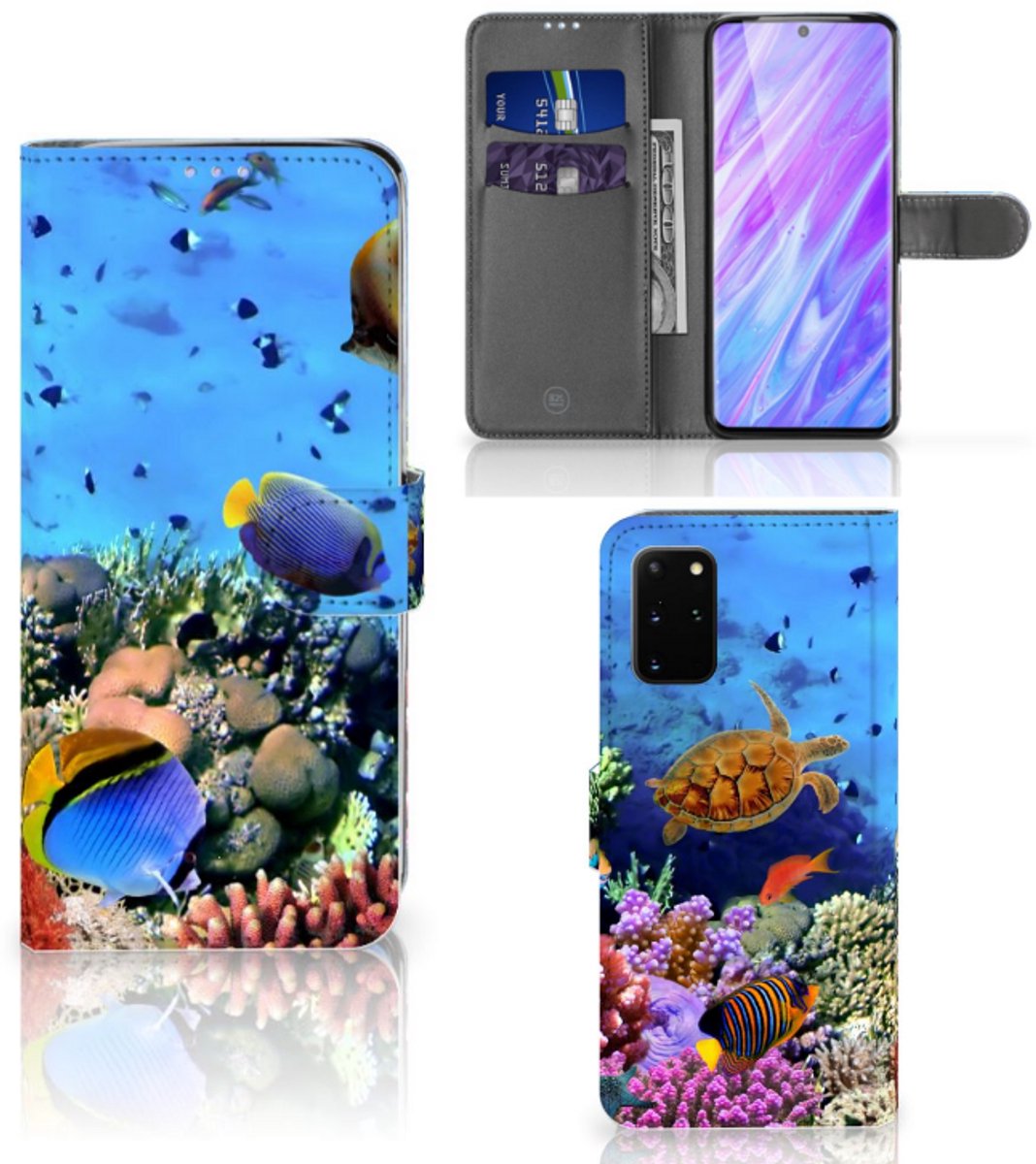 Samsung Galaxy S20 Plus Telefoonhoesje met Pasjes Vissen