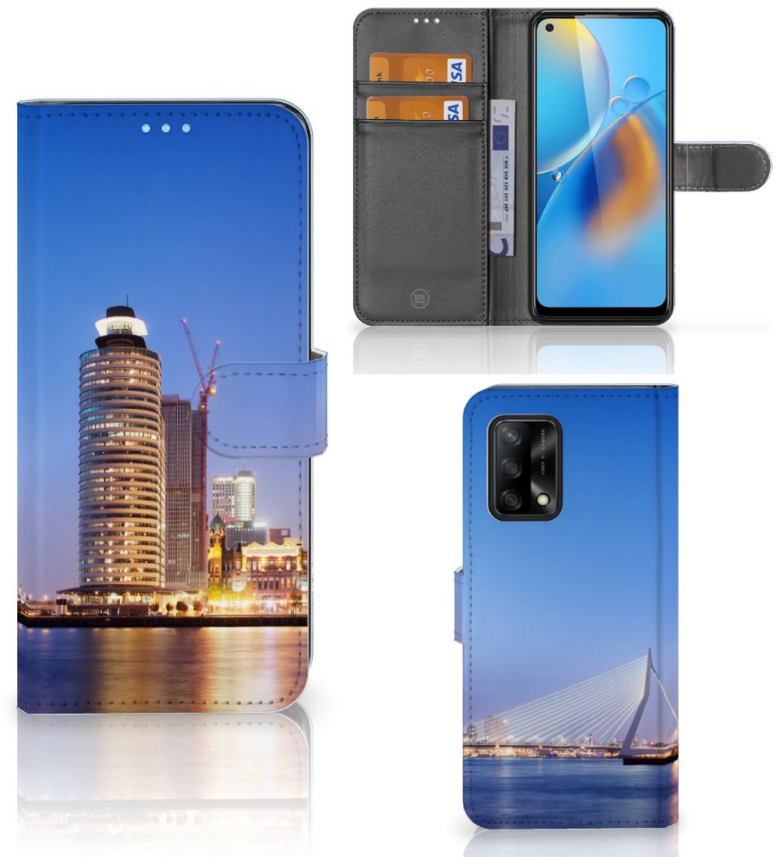 OPPO A74 4G Flip Cover Rotterdam