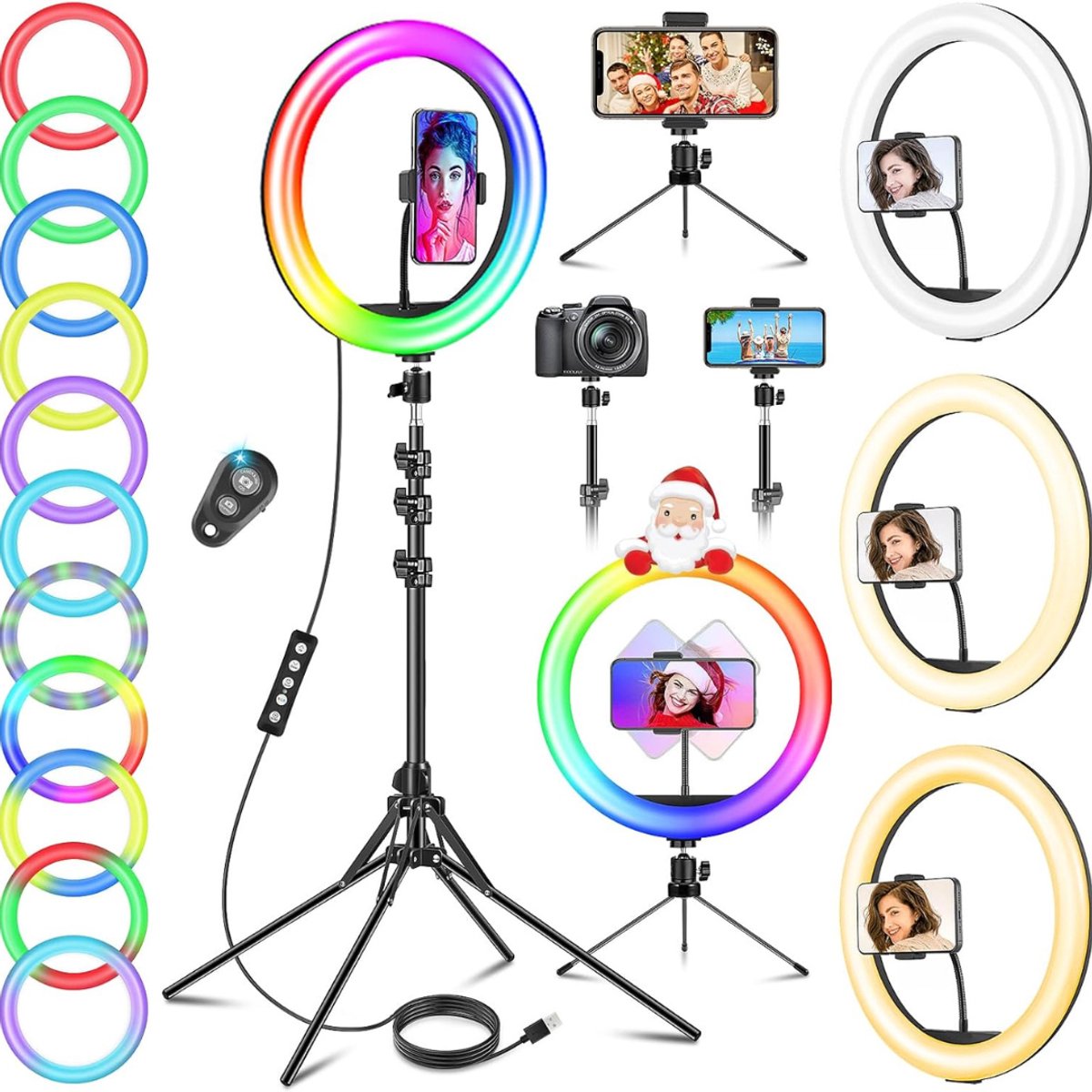 CLVP® Ringlamp met Statief - Ring Light - Verstelbaar - Led Verlichting