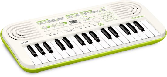 Vedes mini keyboard speelgoed piano Casio SA-50 wit muziekplezier.