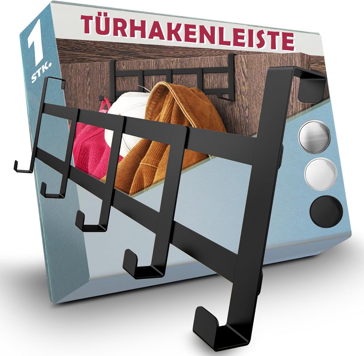 Ruimtebesparende Deurhaken voor Kleding en Handdoeken