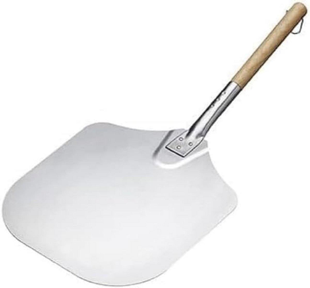 Aluminium Pizza Peel met Houten Handvat - 60 x 30,5 cm, Hittebestendig Tot 220°C
