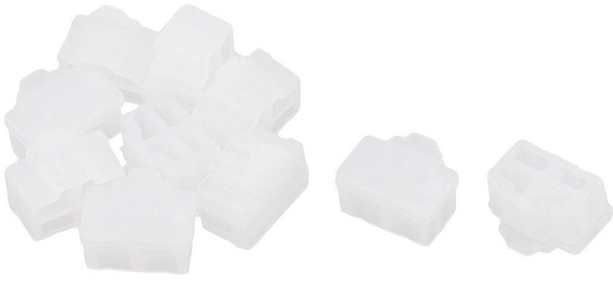 Ethernet Deur RJ45 Anti-Stof Cover Cap - 10 Stuks