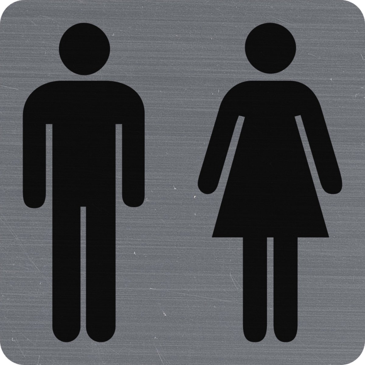 Exacompta 67178E Plaque adhésive toilettes H/F FR