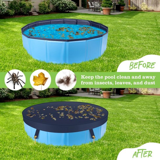 Yaheetech Dog Pool for Dogs, Pool 100/120/140/160 x 30 cm, Folding Pet Bathtub Yaheetech Dog Pool for Dogs, Pool 100/120/140/160 x 30 cm, Folding Pet Bathtub