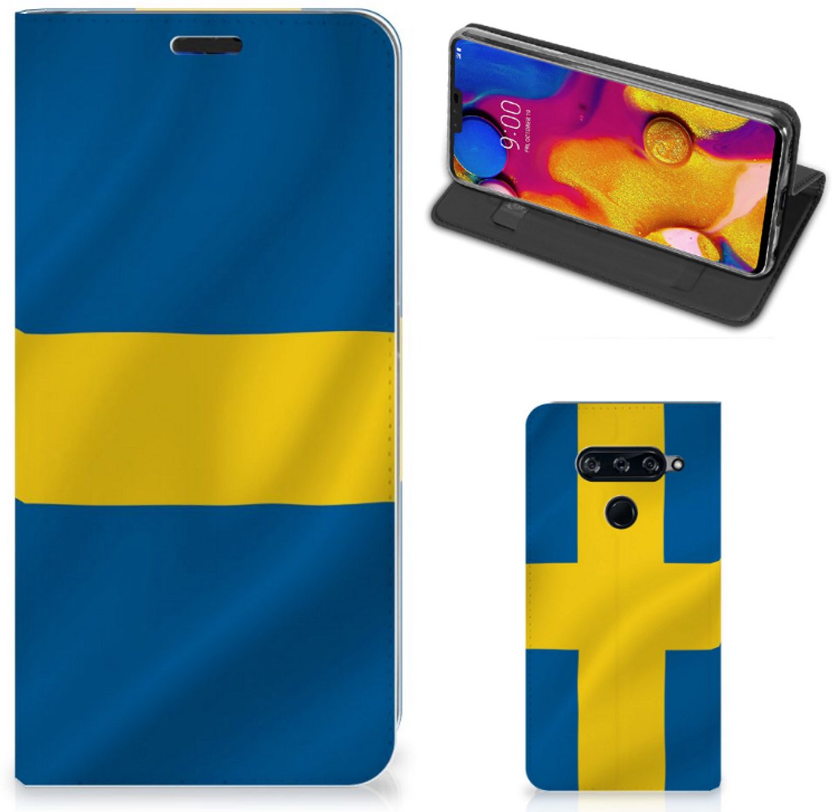 LG V40 Thinq Standcase Zweden