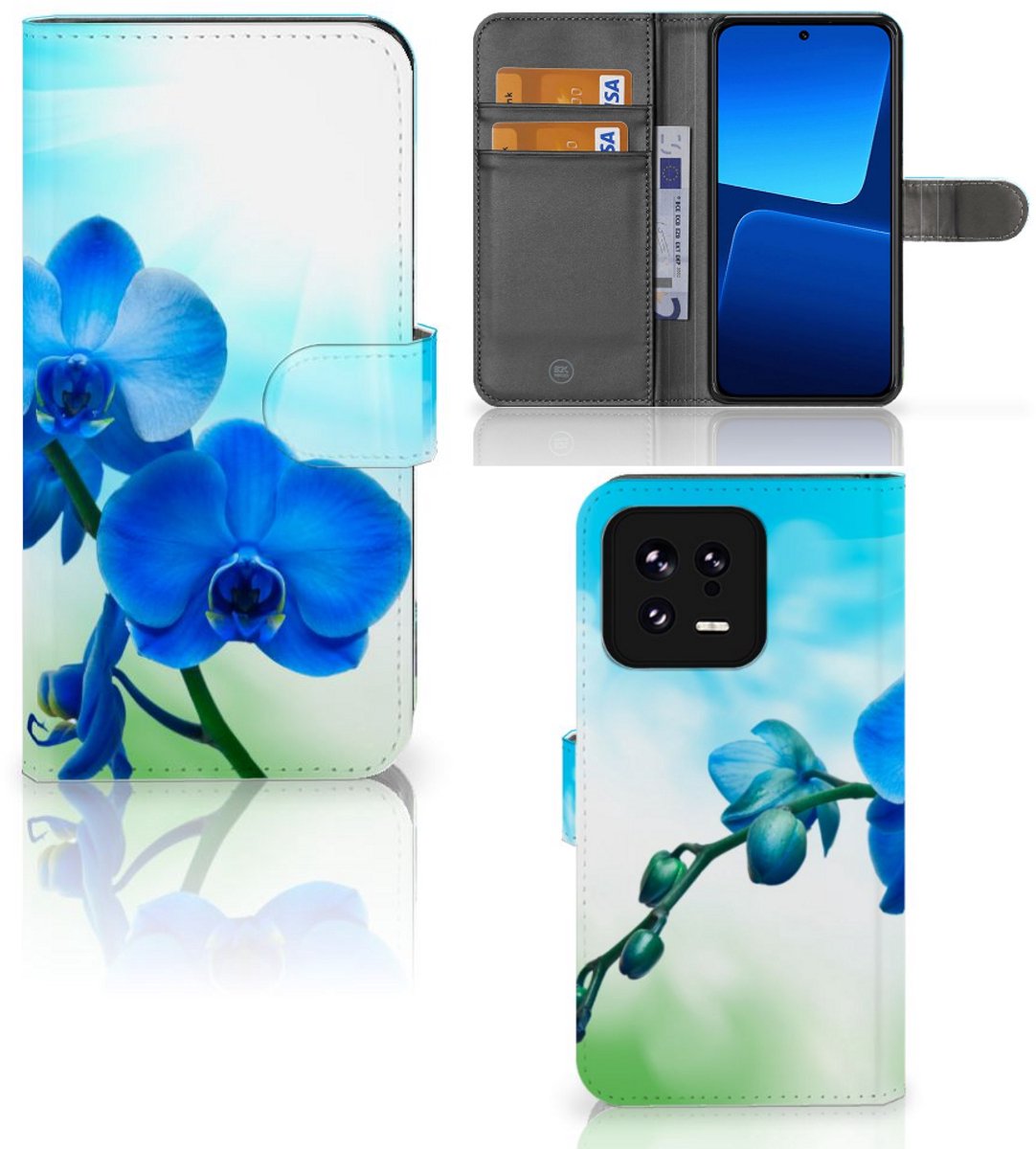 Xiaomi 13 Hoesje Orchidee Blauw - Cadeau voor je Moeder