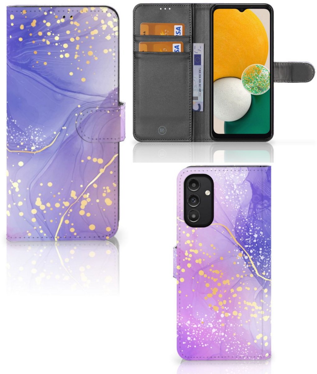 Hoesje voor Samsung Galaxy A14 5G Watercolor Paars