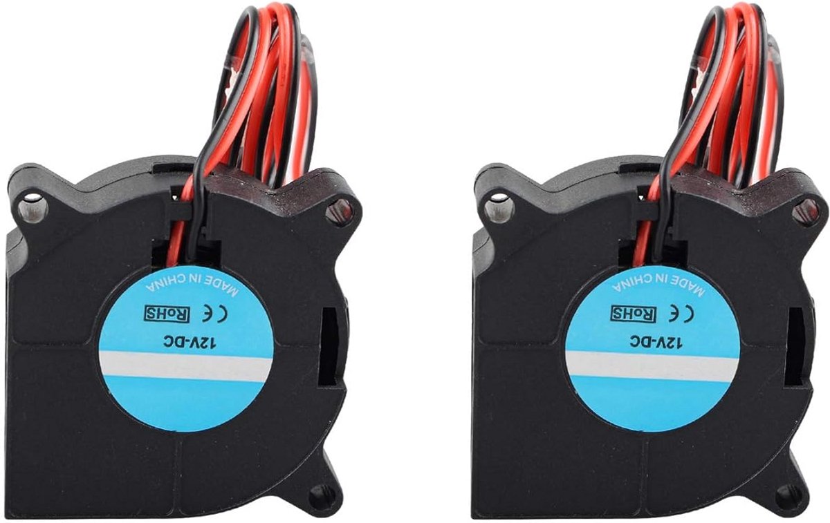 3D Printer Blower Koeling Ventilator DC 12V 2 Pin - Set van 2 voor Hot End Koeling