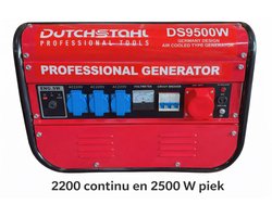 DUTCH STAHL- stille generator aggregaat 2.5 kW – benzine – mobiel – noodstroom - groupe electrogene