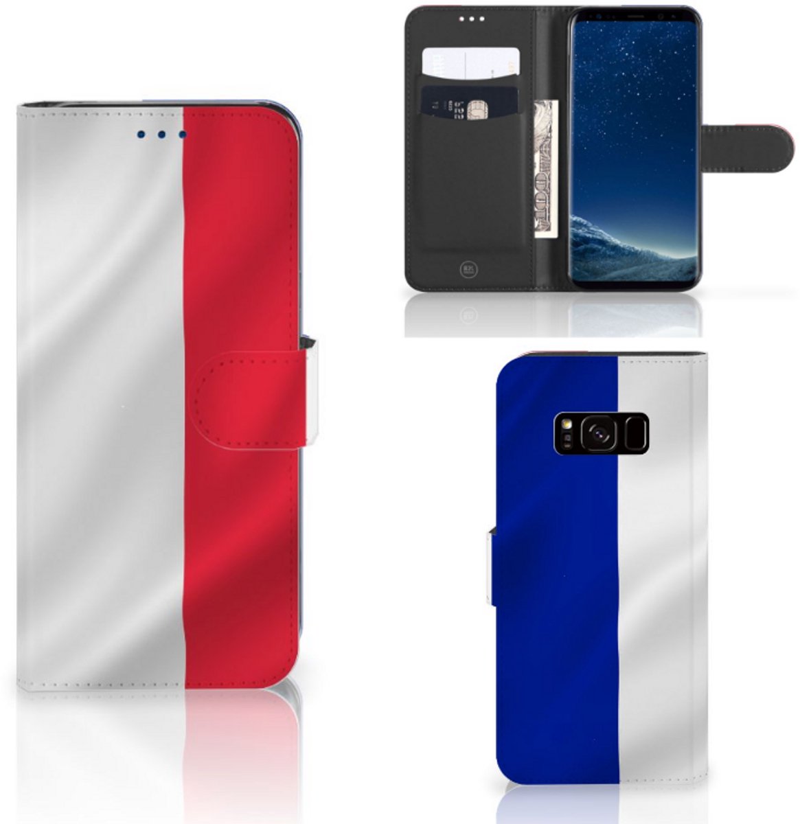 Boekhoesje voor Samsung Galaxy S8 Bookstyle Case Frankrijk