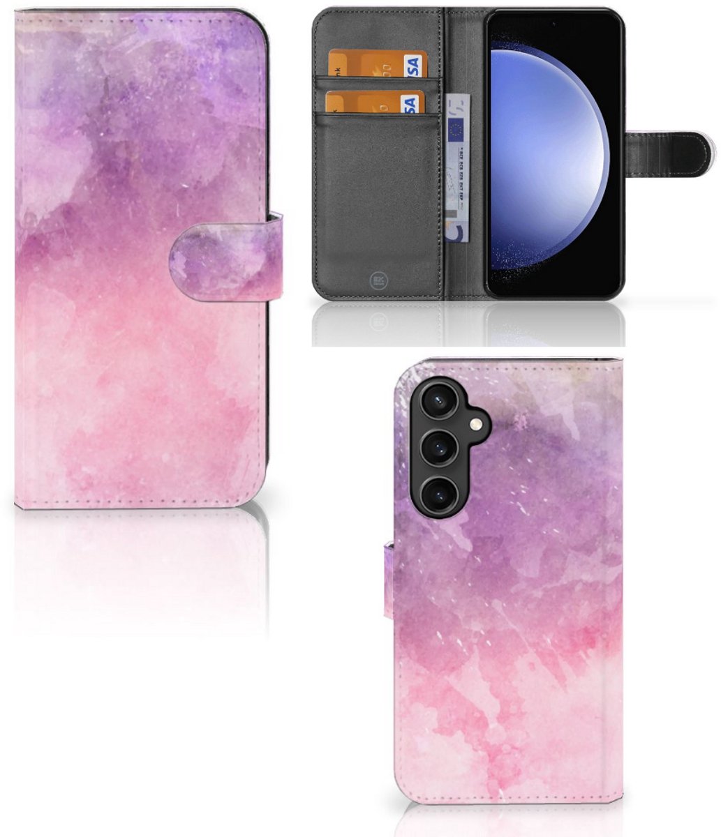 Hoesje Samsung Galaxy S23 FE Pink Purple Paint