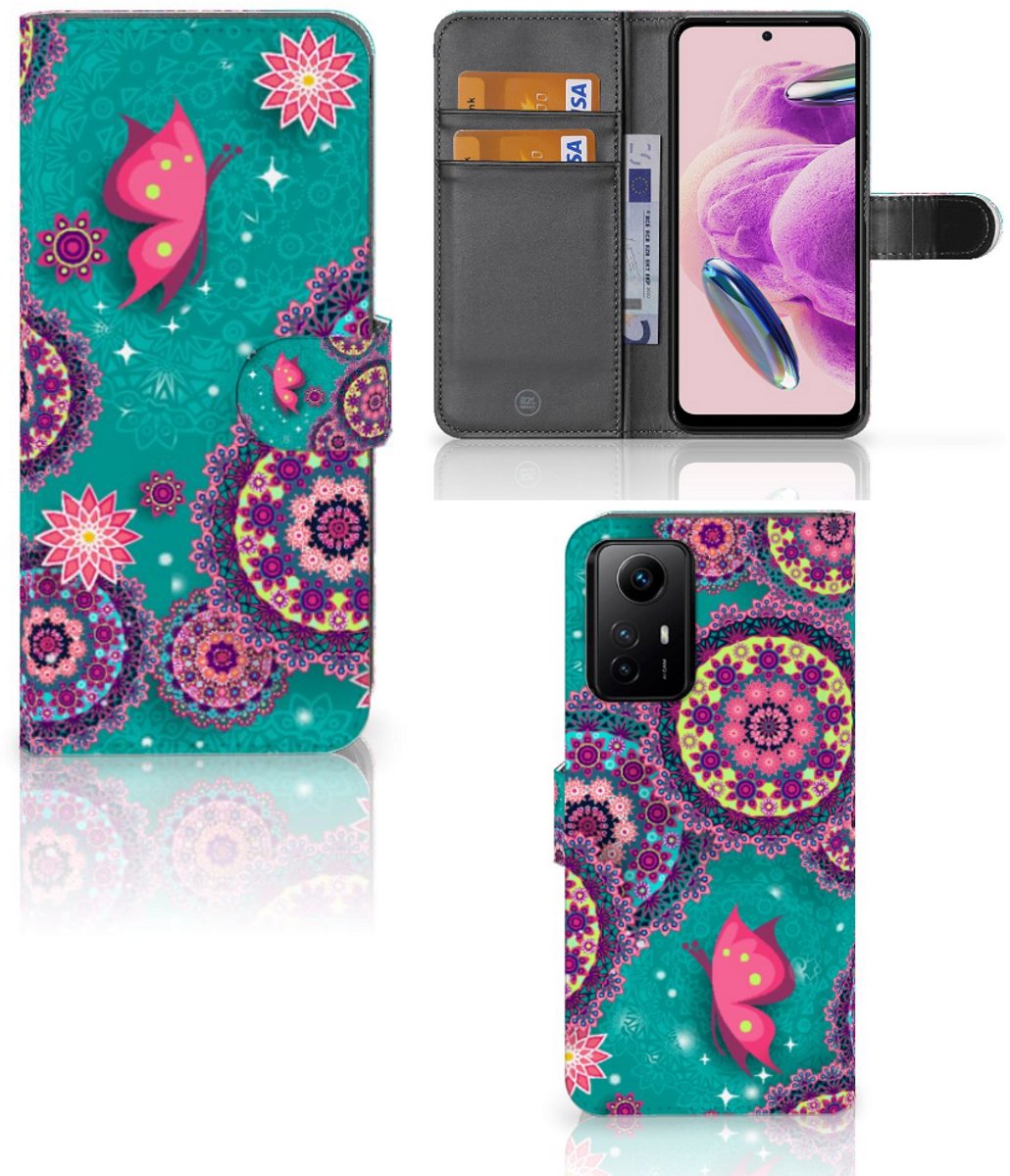 Xiaomi Redmi Note 12S Hoesje Cirkels en Vlinders