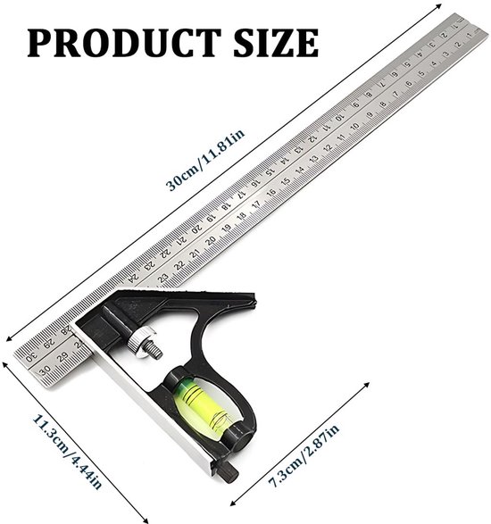 Stainless Steel Combination Angle Tool for Accurate Woodworking ...