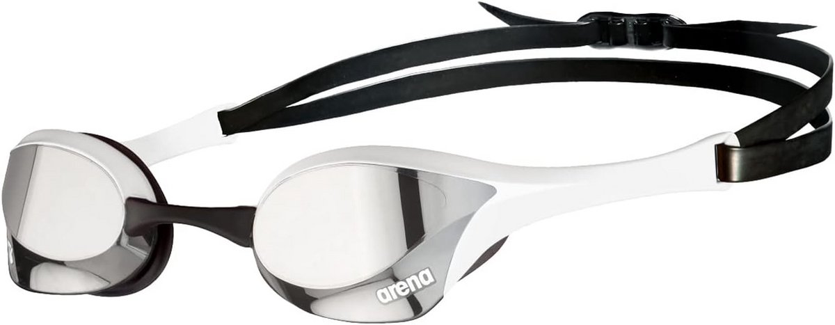 Cobra Ultra Swipe Zwembril voor Volwassenen - Zilver-Wit met Anti Fog Technologie