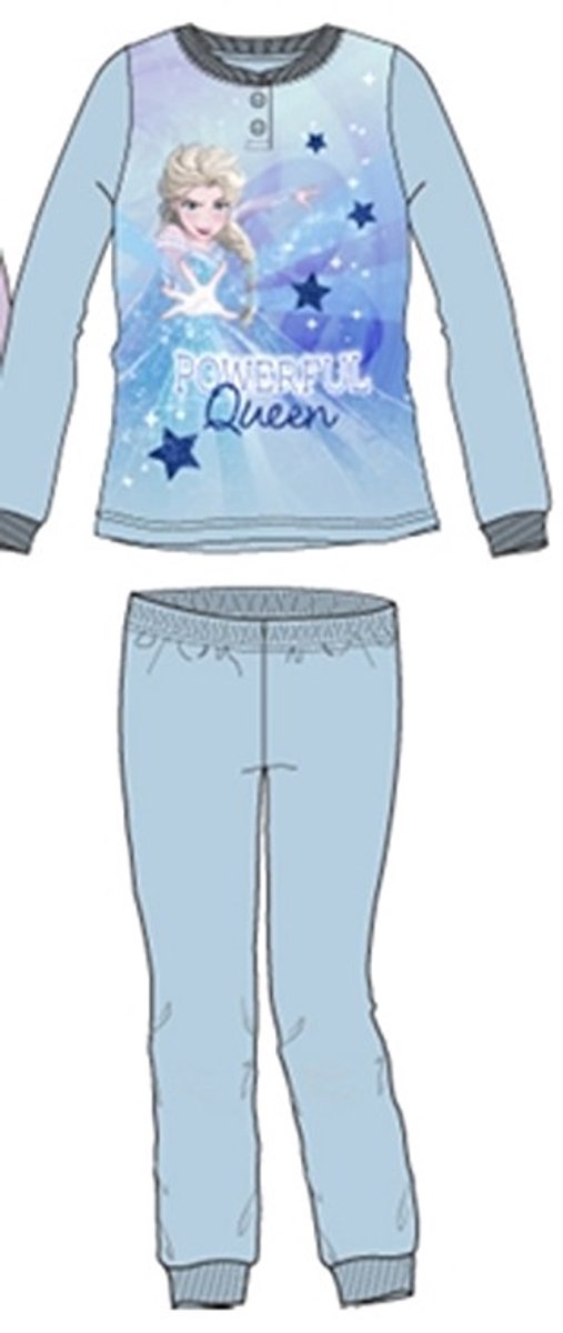 Disney Princess Frozen Blauw Pyjama Katoen Maat 128