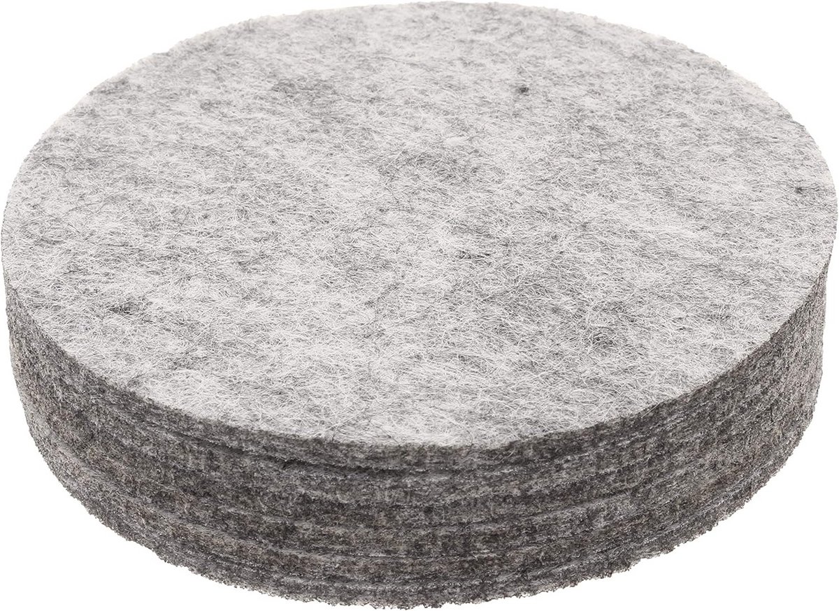 Ronde Vilten Onderzetters - Set van 6 - 10 cm Diameter