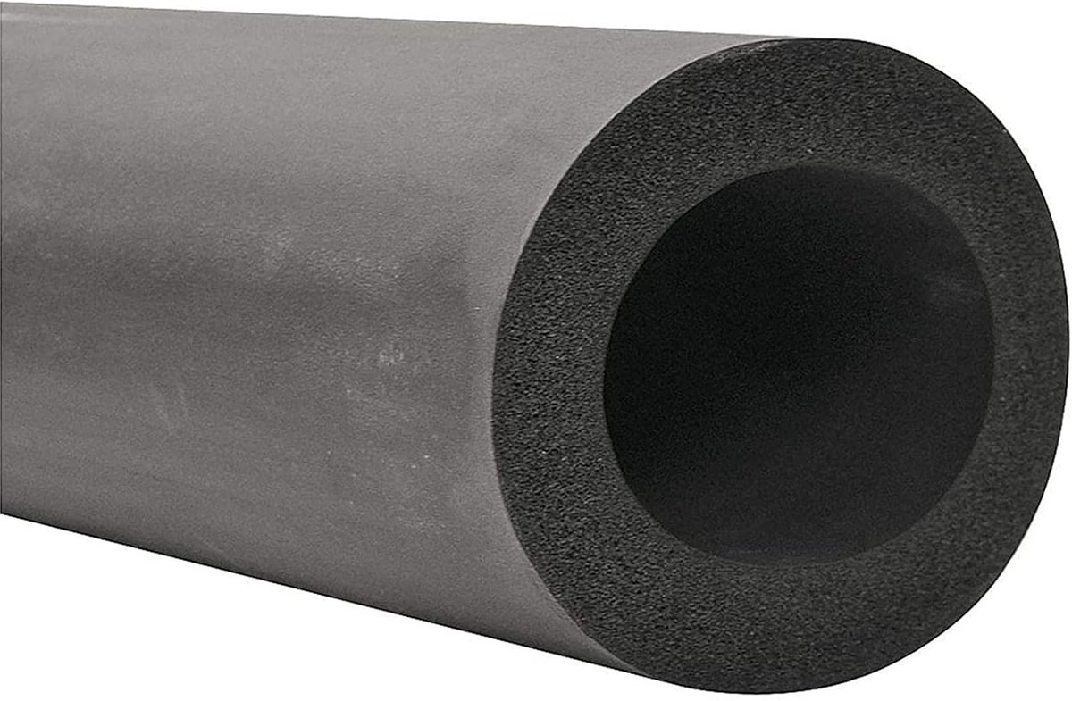 Schuimrubber Buisisolatie - Isolatiebuis Rubber - Pijpen Isoleren - Waterdicht Weerbestendig - 1.7/1.8 m Lengte - Zwart