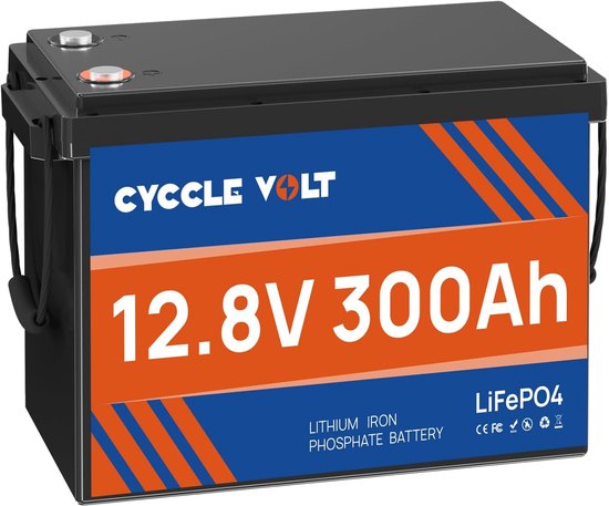 12V 300Ah Lithium Accu met 200A BMS - Ideaal voor Campers, Zonne-energie en Boten