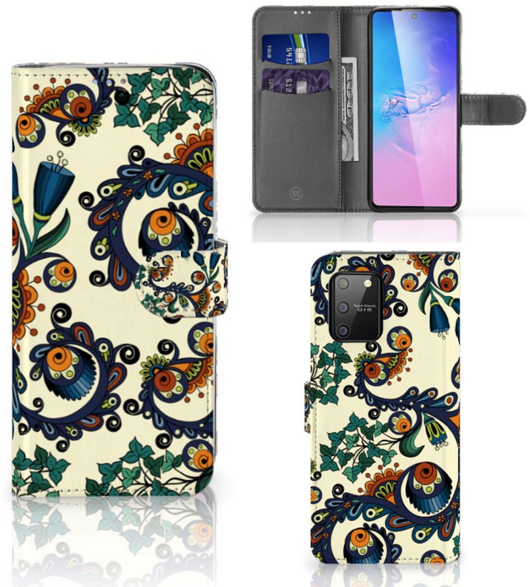 Wallet Case Samsung S10 Lite Barok Flower