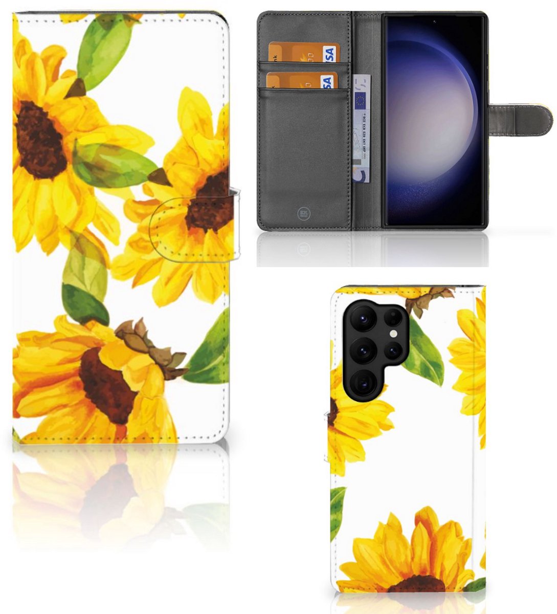 Hoesje voor Samsung Galaxy S23 Ultra Zonnebloemen