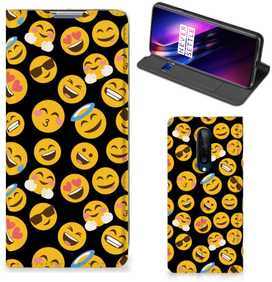 OnePlus 8 Hoesje met Magneet Emoji