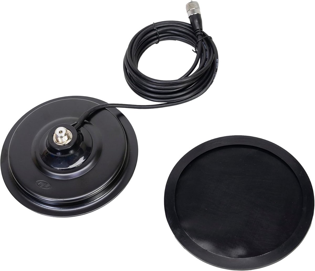 Magneetvoet 170 mm met 4 meter kabel en PL259 stekker