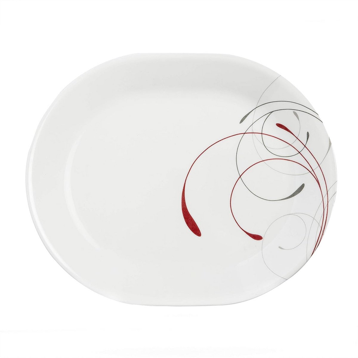 Ovale Serveerschaal 12 1/4 Inch met Modern Patroon