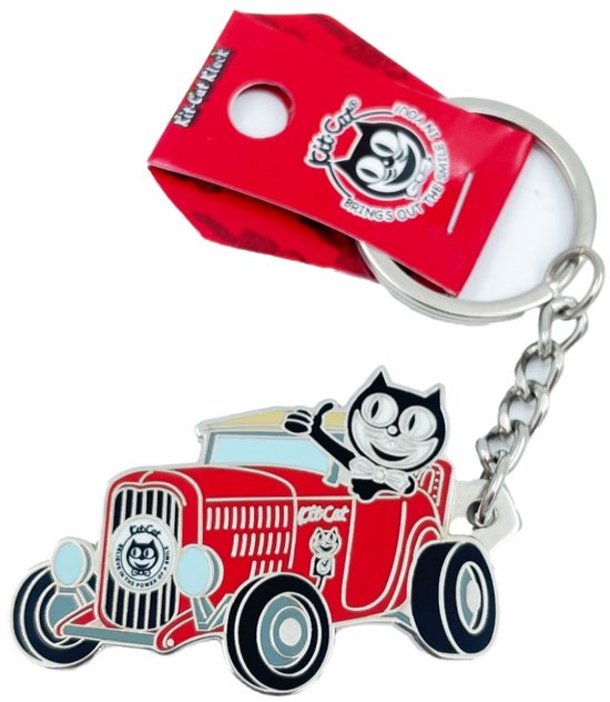 Kit Cat Clock - Rouge rubis - Montre à quartz pour homme - Style Vintage - Unisexe - Montre