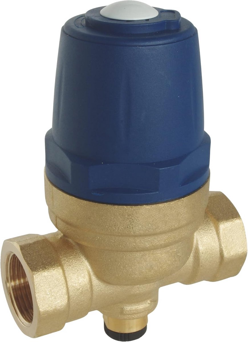 Dubbele Membraan Drukregelaar 20/27 met Draaibare Manometer voor Waterinstallaties