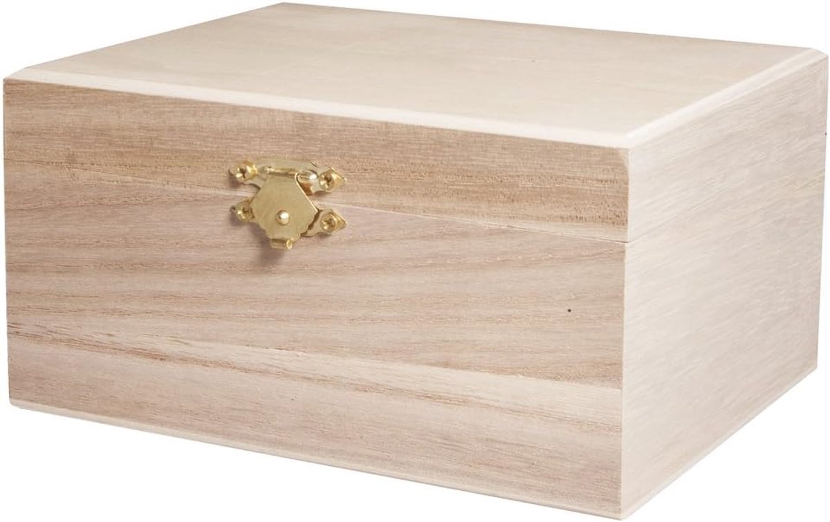 Houten kist voor creatief gebruik en opslag