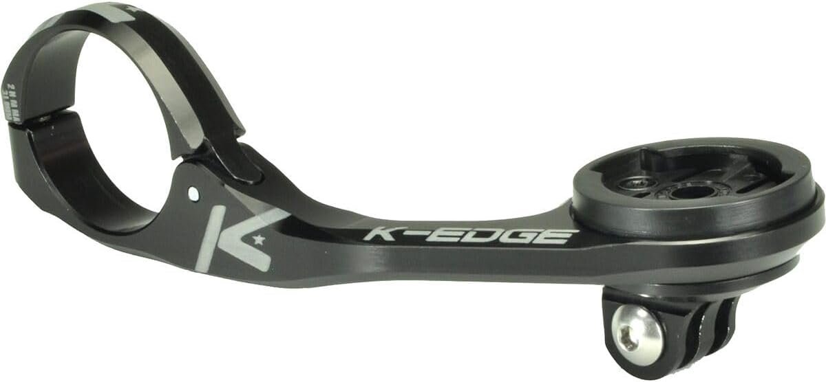 Max XL Combo Mount voor GPS-fietscomputers - 31,8 mm - Geanodiseerd Zwart