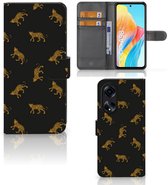 Coque de téléphone avec cartes adaptées aux léopards OPPO A98 5G