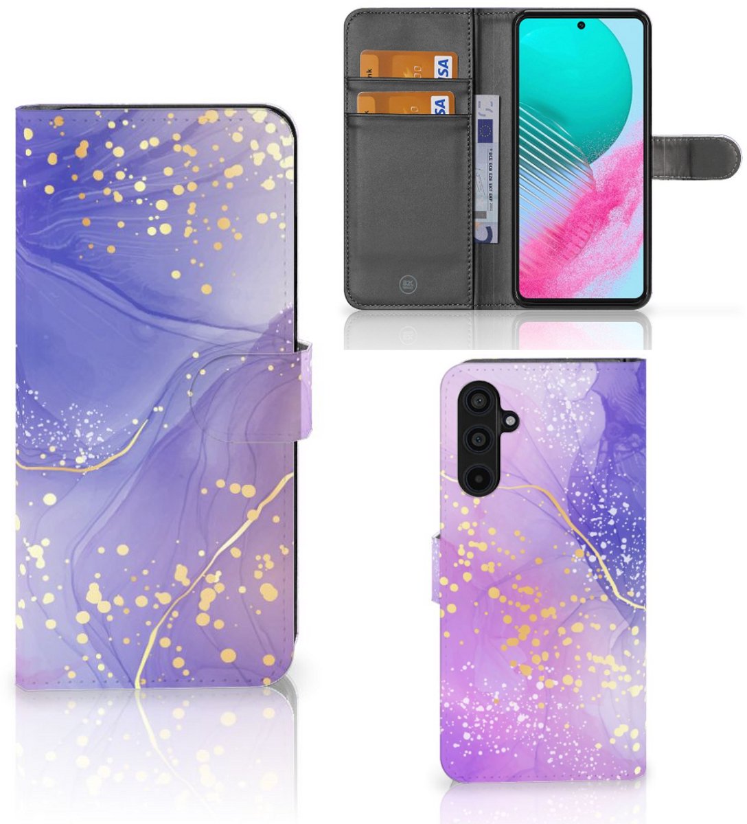 Hoesje voor Samsung Galaxy M54 Watercolor Paars
