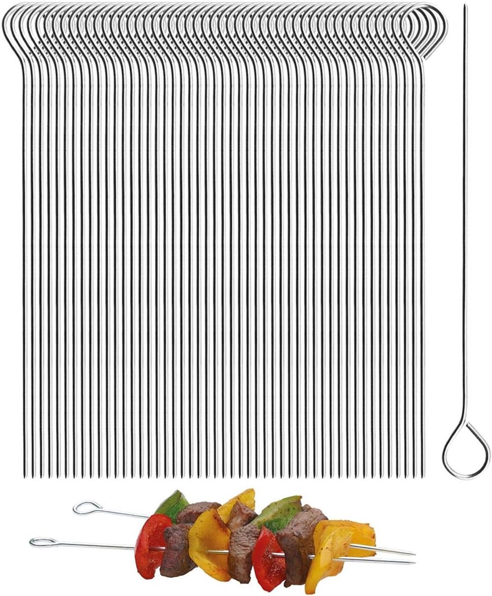 RVS Grill Spiesjes voor Shish Kebob en Cocktails - 50 Stuks